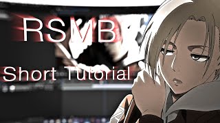 After Effects Tutorial  RSMB Settings [upl. by Kevin975]