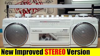 New improved AudioCrazy STEREO cassette boombox [upl. by Otrevlig177]