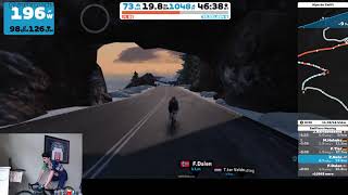 Zwift Games Test  3622 on Alpe du Zwift  LIVE [upl. by Aketahs]