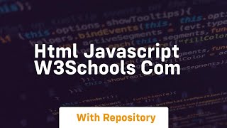 Html javascript w3schools com [upl. by Nolyaw]