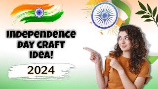 Beautiful Independence day project Idea From Plastic bottle  Independence day Craft Ideas [upl. by Nai]