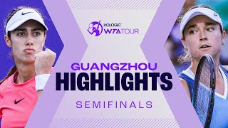 Siniakova vs Danilovic plus Dolehide saving FOUR match points in Guangzhou semifinals  WTA Match [upl. by Enaek832]