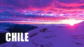 CHILE  VALLE NEVADO Sunset in the Andes Mountains DJI Phantom 4 Drone Aerial Footage in 4k [upl. by Rodriguez346]