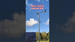 Nowy maszt do turbiny wiatrowej 2kW 48V Ista Breez energiaodnawialna turbinawiatrowa freeenergy [upl. by Burnight]