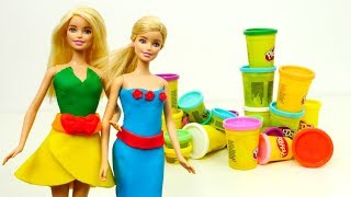 Video mit Barbie  Wir kneten mit Play Doh [upl. by Meakem]