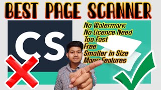 Fastest Page Scanner App without Watermark  camscanner alternative indian app [upl. by Viccora]