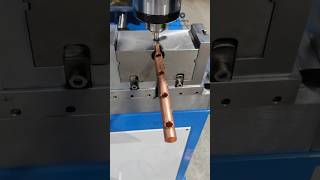 Copper Header Holes Collaring Process for Heat Exchanger Coils [upl. by Edahsalof]