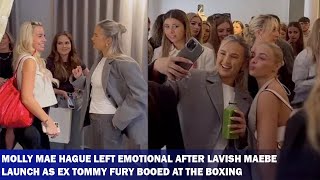 Emotional MollyMae Hague Breaks Down at Maebe Launch as Tommy Fury Gets Booed at Boxing Match [upl. by Ackerman]