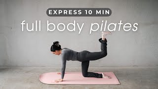 10 MIN FULL BODY PILATES  Beginner Level No Equipment At Home Workout [upl. by Garth]