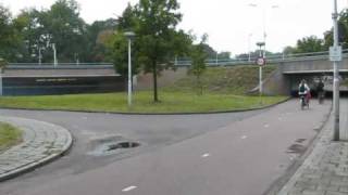 Multilevel cycle roundabout in Utrecht Netherlands 45 [upl. by Thrasher396]