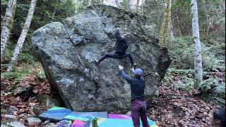 Squamish Bouldering  Organ Donor V5 [upl. by Laurice]