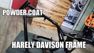 Powder Coating a Harley Davidson Frame [upl. by Walden]