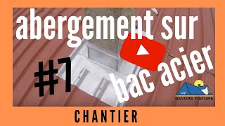 abergement cheminée en zinc sur bac acier 7 [upl. by Kirit]