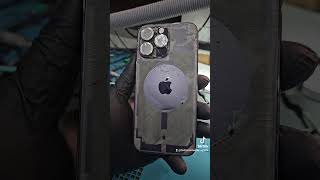 iPhone 14 Pro Max Back glass repair in the back of a van [upl. by Schluter284]