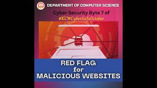 🚨🔍 Day 7 Security Byte Watch Out for Malicious Websites 🛑🚫⚠️ Stay alert and look for red flags [upl. by Erdei]