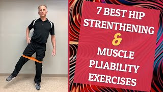 Relieve Hip Pain  7 Best Hip Strength amp Muscle Pliability Exercises at Home [upl. by Meghan]