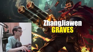 RANK 1 GRAVES  ZhangJiawen Graves vs Aurelion Sol Mid Master  Zhang Jiawen Rank 1 Graves Guide [upl. by Ellenohs]