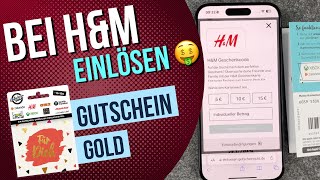 Gutschein GOLD bei HampM einlösen [upl. by Hassin]