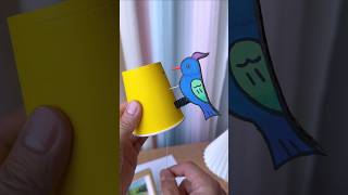 How to make bird toy with paper cup se kya kya banaa sakte hain bird kaise banate hain short craft [upl. by Zales]