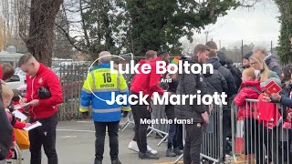 WREXHAM FC NEW PLAYERS LUKE BOLTON AND JACK MARRIOTT MEET WREXHAM FANS FOR FIRST TIME [upl. by Mayce]