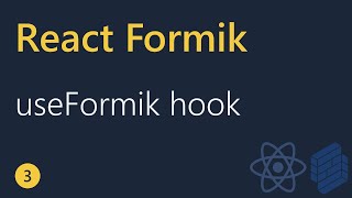 React Formik Tutorial  3  useFormik Hook [upl. by Him]