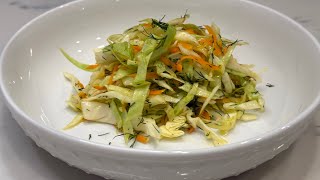 Easy Cabbage and Carrot Salad Recipe cabbagesalad carrotsalad quickrecipes homemadesalad [upl. by Weitzman]