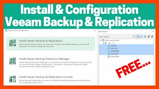 Install and Configure Veeam Backup and Replication  How to Use FREE Veeam Backup [upl. by Fabron]