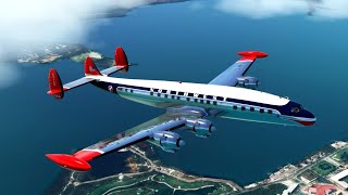 Lockheed Constellation plane [upl. by Rimhsak]