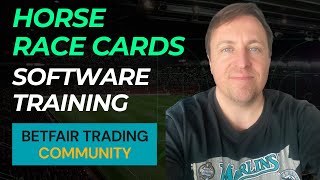 Horse Race Cards Training  Betfair Trading Software [upl. by Faxan]