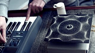 Cymatics Chladni Plate  Sound Vibration and Sand [upl. by Melantha]