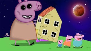 Zombie Apocalypse Peppa and George Turn Into Giant Zombies  Peppa Pig Funny Animation [upl. by Avivah]