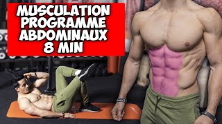 ABDOMINAUX PROGRAMME MUSCULATION 8 MINUTES haltère [upl. by Streeter]