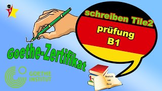 schreiben 20teil2 „Einkaufen auf dem Wochenmarkt quot b1 goethezertifikat prüfung [upl. by Einnahc]