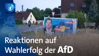 Reaktionen auf AfDWahlerfolg in RaguhnJeßnitz in SachsenAnhalt [upl. by Kenn]