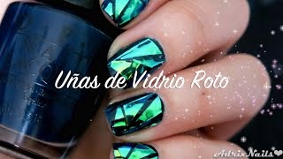 Uñas de Vidrio Roto glass nails [upl. by Olsewski201]