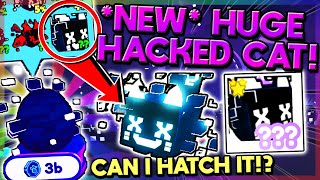 HATCHING FOR THE SECRET HACKED HUGE CAT Pet Simulator X Roblox [upl. by Atikal176]