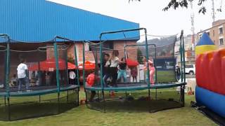 TRAMPOLIN PARA NIÑOS EN BOGOTA JUEGOS INFLABLES [upl. by Nylahs]