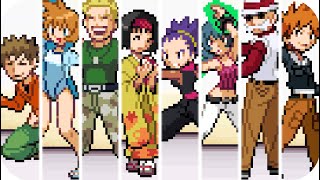 Pokémon HeartGold amp SoulSilver  All Kanto Gym Leader Rematch Fighting Dojo [upl. by Kcira]