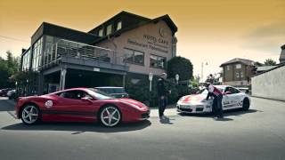 Porsche GT3RS Sabine Schmitz vs Ferrari 458 Italia Ron Simons  Nurburgring [upl. by Maud]