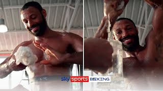 Kell Brook wrings out the sweat from his tshirt after training 😳💦 Behind The Ropes  Tease [upl. by Nerrot]