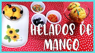 DELICIOSO HELADO DE MANGO CASERO ¡Fácil y rendidor [upl. by Anirak]