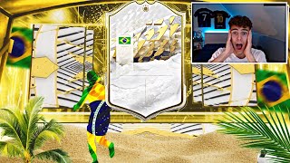 FIFA 22  Je Pack Une Grosse Icône 🇧🇷 [upl. by Ovatsug]