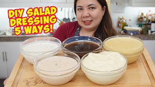 5 Salad Dressing Recipes [upl. by Enirehtakyram]