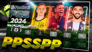 BAIXE PES EFOOTBALL PARA EMULADOR PSPPPSSPP ANDROID iOS ATUALIZADO 100 DE AGOSTO NOVO [upl. by Eastman]