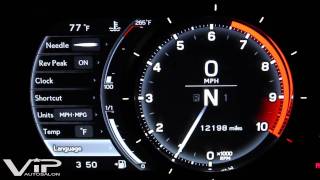 Lexus LFA Gauge Panel Demo at VIP Auto Salon [upl. by Ecylahs]