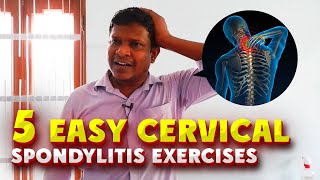 Stop Neck Pain Now 5 Easy Cervical Spondylitis Exercises सर्वाइकल स्पोंडिलाइटिस [upl. by Ahsauqal917]