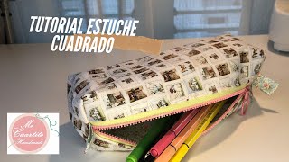 ✏️ 💼 Tutorial ESTUCHE de TELA para LÁPICES DIY Incluye Patrón GRATIS Costura Creativa Fácil✂️ [upl. by Nnylyahs]