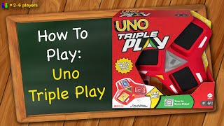 How to play Uno Triple Play [upl. by Avika]