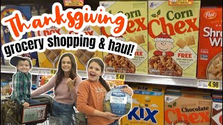 🦃 Thanksgiving Grocery Shopping amp Haul  Save  by shopping the SALES [upl. by Shirleen]