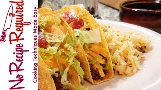 Ground Beef Tacos  by NoRecipeRequiredcom [upl. by Genvieve]